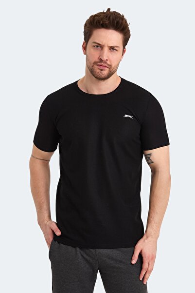 Slazenger Saturn Herren T-Shirt Schwarz