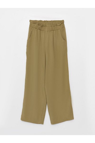 LC Waikiki Basic Wide Leg Girl's Capri με ελαστική μέση