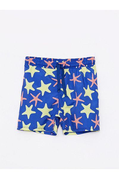 LC Waikiki Elastic Waist UV Protection Printed Baby Boy Swim Shorts