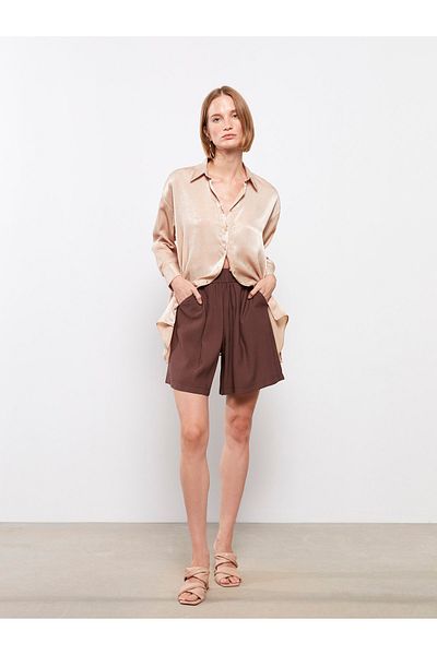 LC Waikiki Gerade Damen-Shorts – elastische Taille