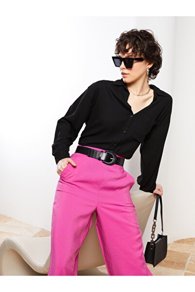 LC Waikiki Γυναικείο Κάπρι με ελαστική μέση και λεπτομέρεια επίπεδη τσέπη