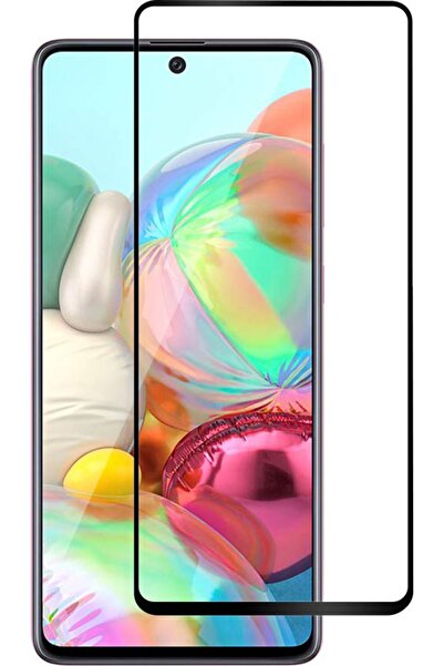 Case 4U Samsung Galaxy A71 Tam Kaplayan Tamperli Cam Ekran Koruyucu Curved Kı...