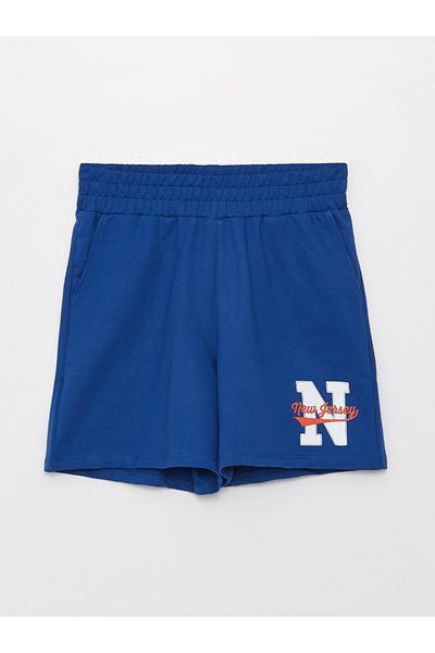 LC Waikiki Bedruckte Shorts für Damen mit elastischer Taille