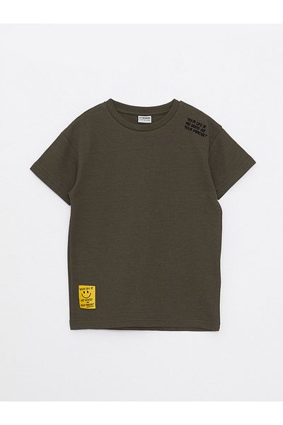 LC Waikiki Crew Neck Printed Short Sleeve Boys' T-Shirt and Shorts