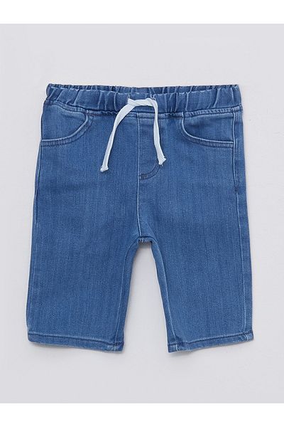 LC Waikiki LCW Eco Basic Jeansshorts für Babys (Jungen) mit elastischer Taille