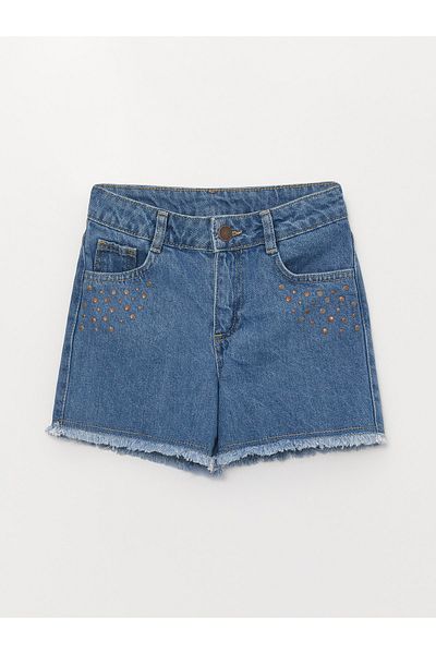 LC Waikiki Bedruckte Jeansshorts für Mädchen (K-167)