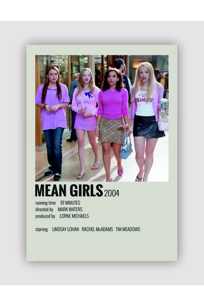 Mean Girls Film Info Card Wall Poster
