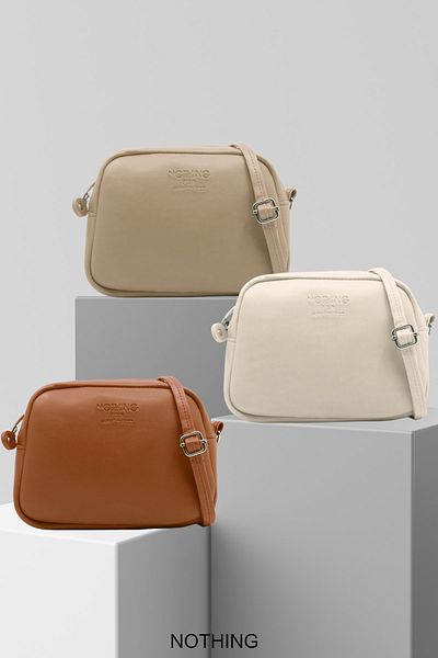 NOTHING Women's 3-Piece Mini Urban Bag Set Cream Mink Brown