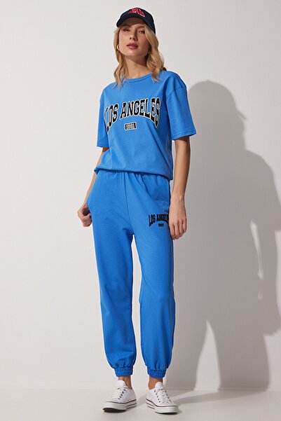 Happiness İstanbul Sweatsuit - Blue - Regular fit