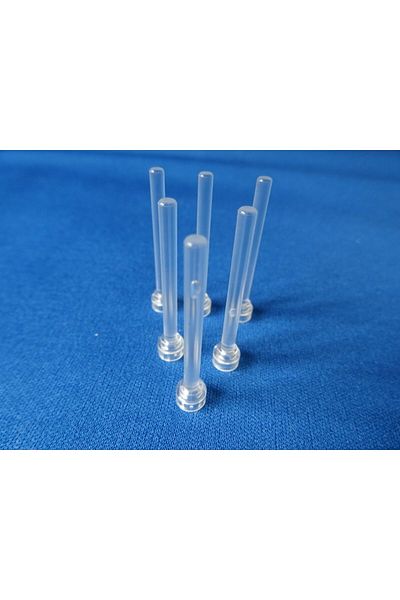 LEGO Original Accessory Custom Moc Antenna 1 X 4 Flat Ball Pole Transparent Antenna 2 Pieces Will Be Sent