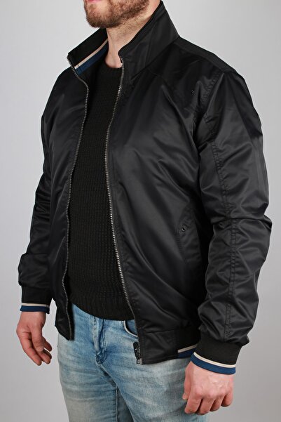3523 Slim Fit Mevsimlik Mont Siyah