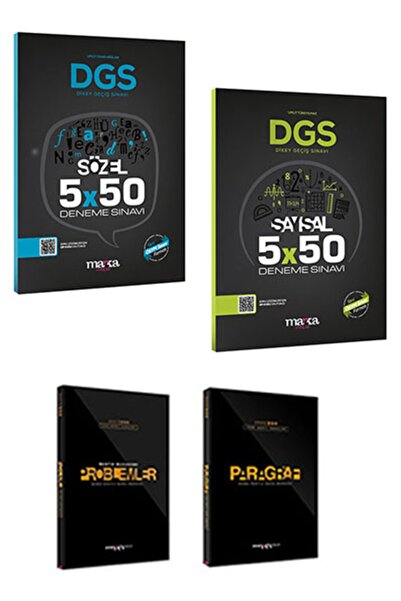 Marka Yayınları Dgs Sayısal Sözel 5x50 Deneme Sınav Tamamı Pdf Çözümlü Yeni M...