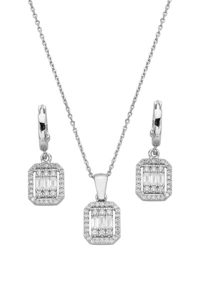 Argentum Concept Baget Taşlı 925 Ayar Gümüş Set - 67019800