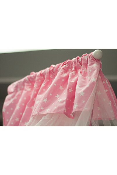 Kista Baby Cibinlik Bebek Beşik Cibinliği L Yıldızlı Pembe