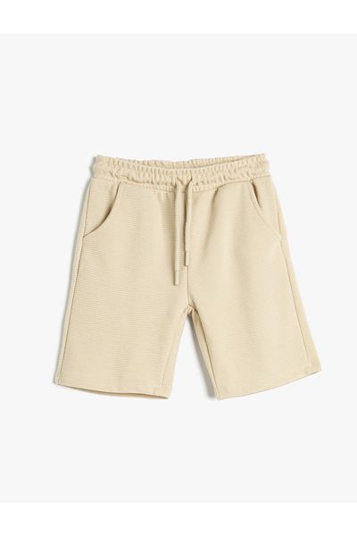 Koton Shorts - Ecru - Mittlerer Bund
