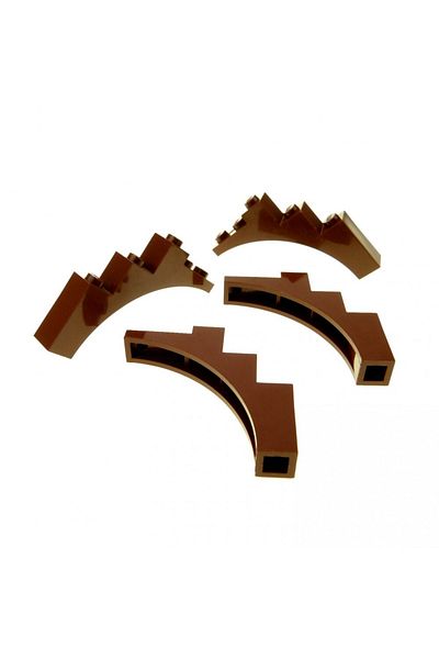 LEGO Original Moc Custom Accessory Creator Arch 1 X 5 X 4 Belt Brown 4 Pieces Will Be Sent