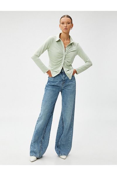 Koton Hemd - Dunkelblau - Regular Fit