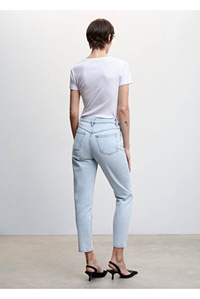 MANGO Woman Mom Comfort Yüksek Bel Jean