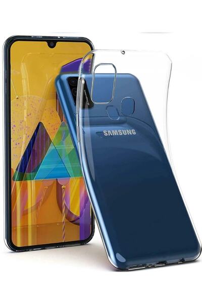 Case 4U Samsung Galaxy M31 Kılıf A+ Şeffaf Lüx Süper Yumuşak 0.3mm Ince Slim ...