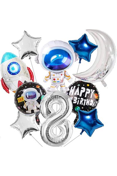 DÜVENCİ TİCARET Çıtıpitıstore Space Themed Balloon Set