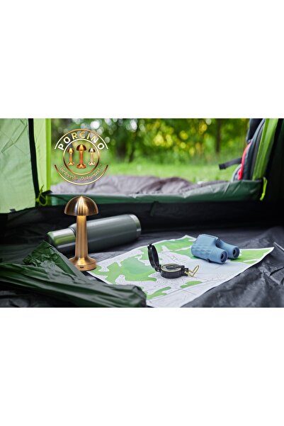 BCN Lighting Şarjlı Dokunmatik Eskitme Renk Dimli Mantar Masa Lambası