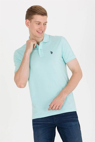 U.S. Polo Assn. Πόλο ΗΠΑ 1570718   Ανδρικό μπλουζάκι Water Green Polo Neck