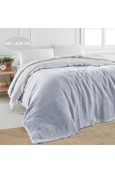 Lucy and Home Pat de muselina reversibil cu 4 straturi - Husa de canapea 180x...