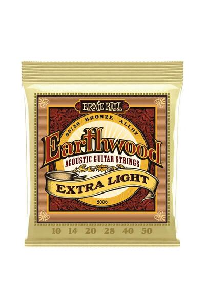 Ernie Ball P02006 Extra Light 10-50 Akustik Gitar Teli