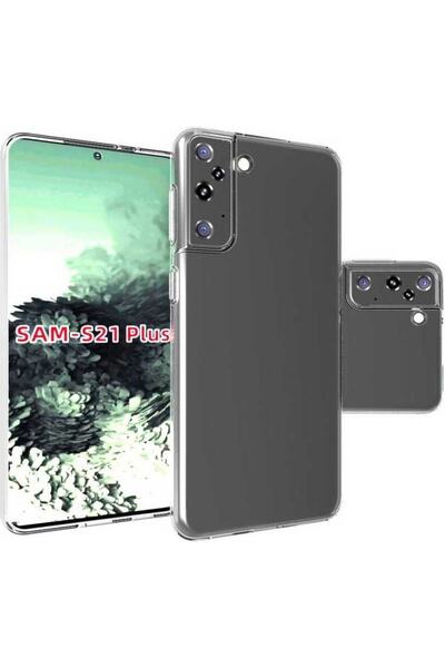 Case 4U Samsung Galaxy S21 Plus Uyumlu Kılıf A+ Şeffaf Lüx Süper Yumuşak 0.3m...