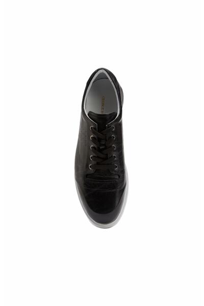 George Hogg Siyah Erkek Deri Ayakkabı