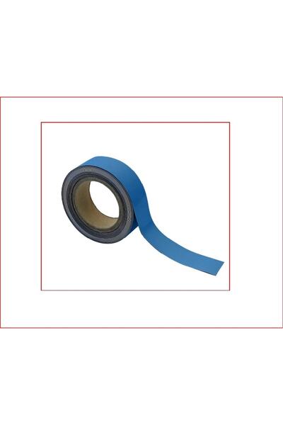 Hdg Mavi Şerit Mıknatıs Magnet Etiket Yaz Sil 2 Cm Genişlik - 2 Metre - Kes K...