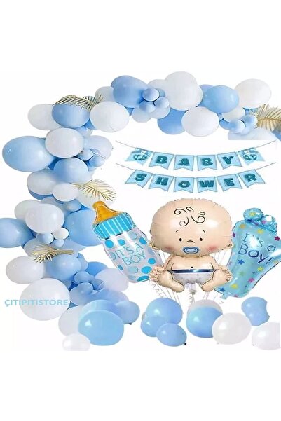 DÜVENCİ TİCARET Çıtıpıtıstore Baby Shower Balon Set