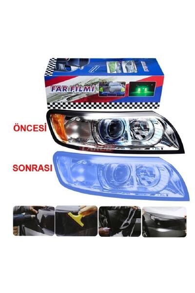 Temiz Pazar Film pentru faruri albastru deschis 30 cm x 10 metri