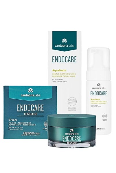 ENDOCARE Tensage Krem | Temizleyici Köpük | Anti Aging Bakım Seti 1