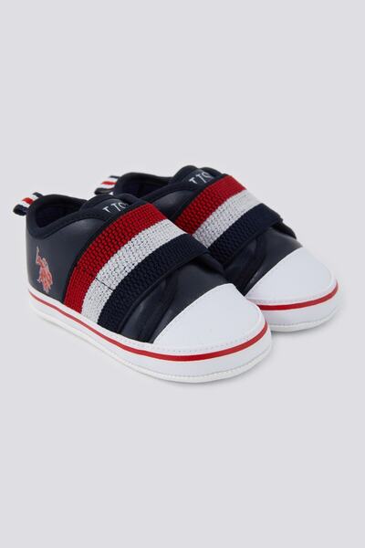 U.S. Polo Assn. Baby Boy Gray Baby Shoes