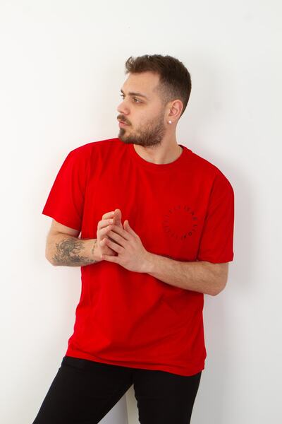 EMKA GİYİM Оверсайз передня і задня частина з принтом The Lıon, 100% бавовна,...