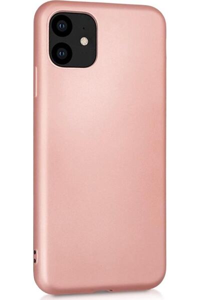 Case 4U Apple Iphone 11 Kılıf Klasik Mat Renkli Yumuşak Premier Silikon Rose ...