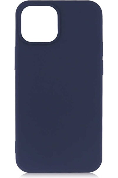 Case 4U Apple Iphone 13 Kılıf Klasik Mat Renkli Yumuşak Premier Silikon Lacivert