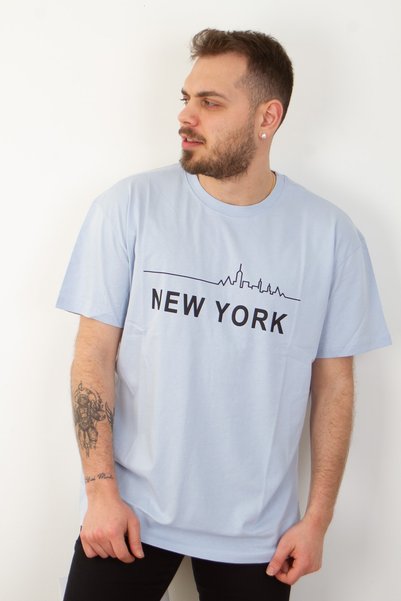 EMKA GİYİM Oversize majica sa njujorškim printom, 100% pamuk