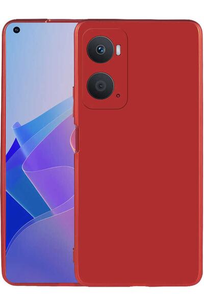 Case 4U Oppo A36 Kılıf Klasik Mat Renkli Yumuşak Premier Silikon Kırmızı