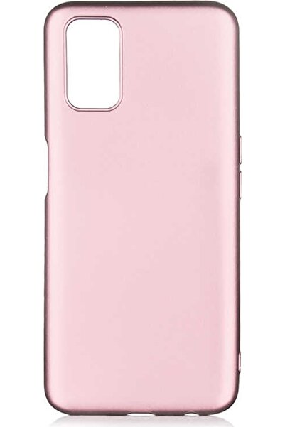Case 4U Oppo A52 Kılıf Klasik Mat Renkli Yumuşak Premier Silikon Rose Gold