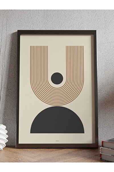 Mudi Store Soyut Abstract Poster Geometrik Duvar Tablosu Çerçevesiz Poster Sa...