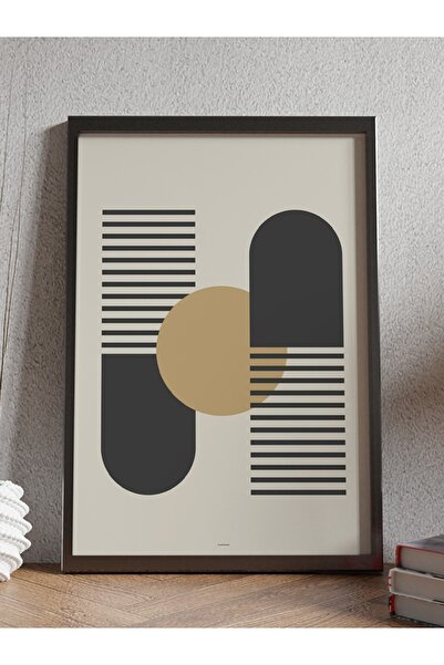 Mudi Store Soyut Abstract Poster Geometrik Duvar Tablosu Çerçevesiz Poster Sa...
