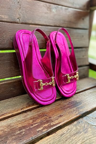 SHOEBELLAS Γυναικεία σανδάλια Bellini Fuchsia Buckle