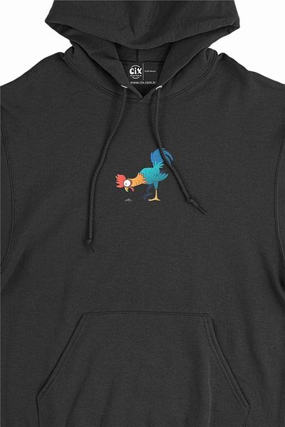 Cix Hanorac cu glugă unisex Hungry Chicken Minimal