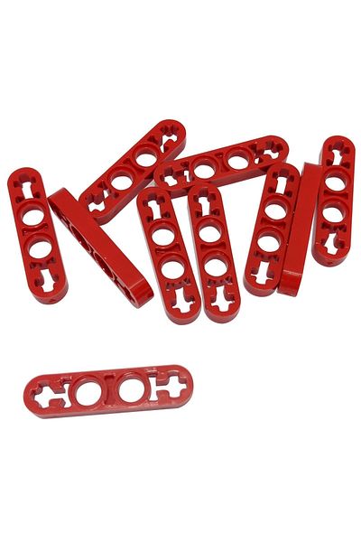 LEGO Original Technic Moc Custom Accessory, 4 Pieces Red 1 X 4 Thin Liftarm