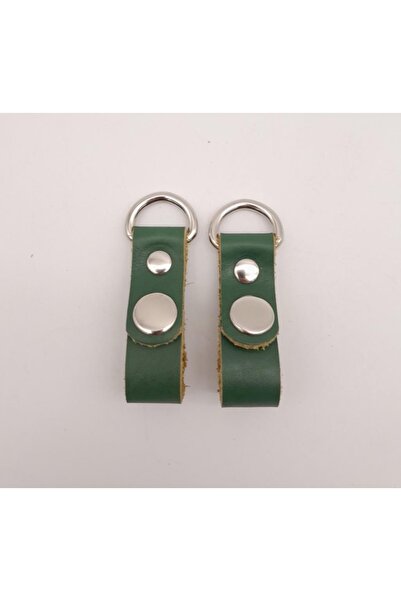 angel çanta aksesuar Zeleni Real Koža Snap Kopča Buba Srebrni Metal