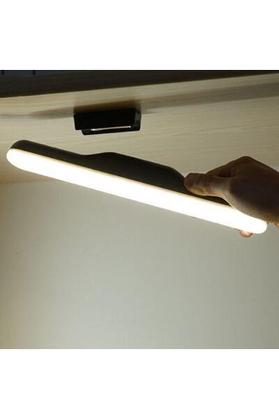 Ucuz Geldi Martı Ledli Aplik Şarjlı Led Işık Mıknatıslı Led Aplik 3 Farklı Işık Hero Led Şarjlı Lamba Siyah