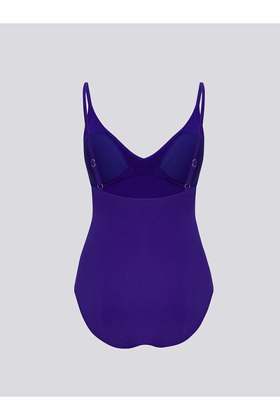 LC Waikiki Lcw Dream V-Neck - Γυναικείο μαγιό με τιράντες και λεπτομέρεια βολάν