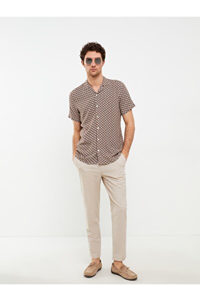 LC Waikiki Ανδρικό πουκάμισο με κοντό μανίκι με κανονική εφαρμογή